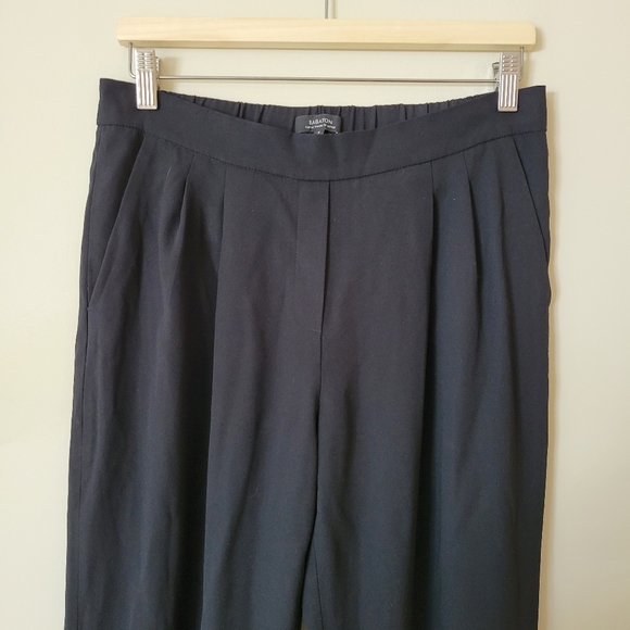 Babaton Harvey Pleated Crepe Jogger Pant in Black - Picture 4 of 8